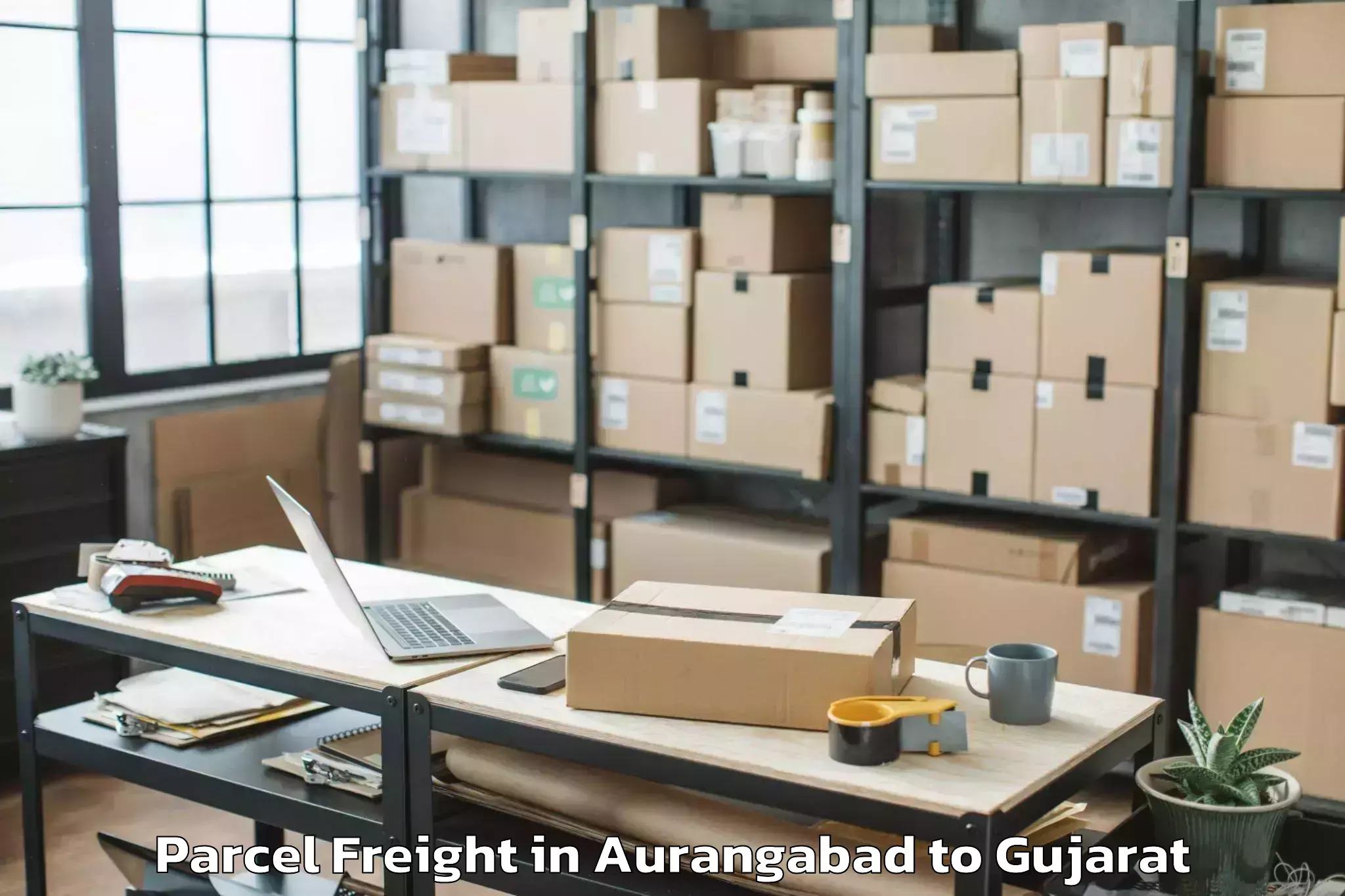 Top Aurangabad to Rk University Rajkot Parcel Freight Available